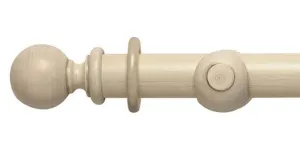 Modern Country 45mm Brushed Cream Curtain Pole Ball Finial