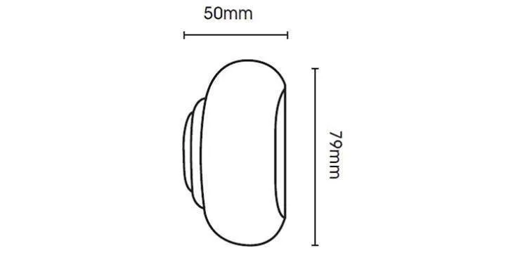 Modern Country 45mm Brushed Ivory Curtain Pole Button Finial
