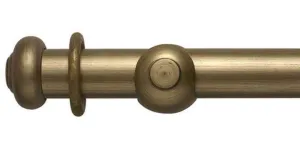 Modern Country 45mm Gold Black Curtain Pole Button Finial