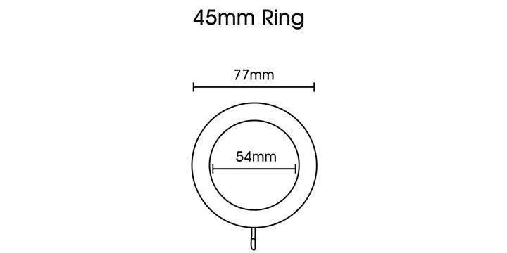 Modern Country 45mm Gold Black Curtain Pole Button Finial