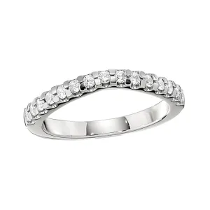 Modern Curved Diamond Band