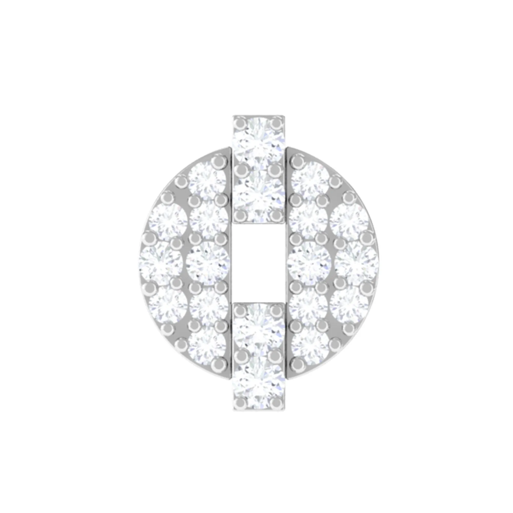 Moissanite Unique Cartilage Earring in Gold