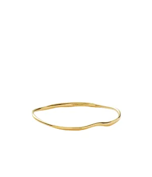 Molten Ripple Bangle in Gold