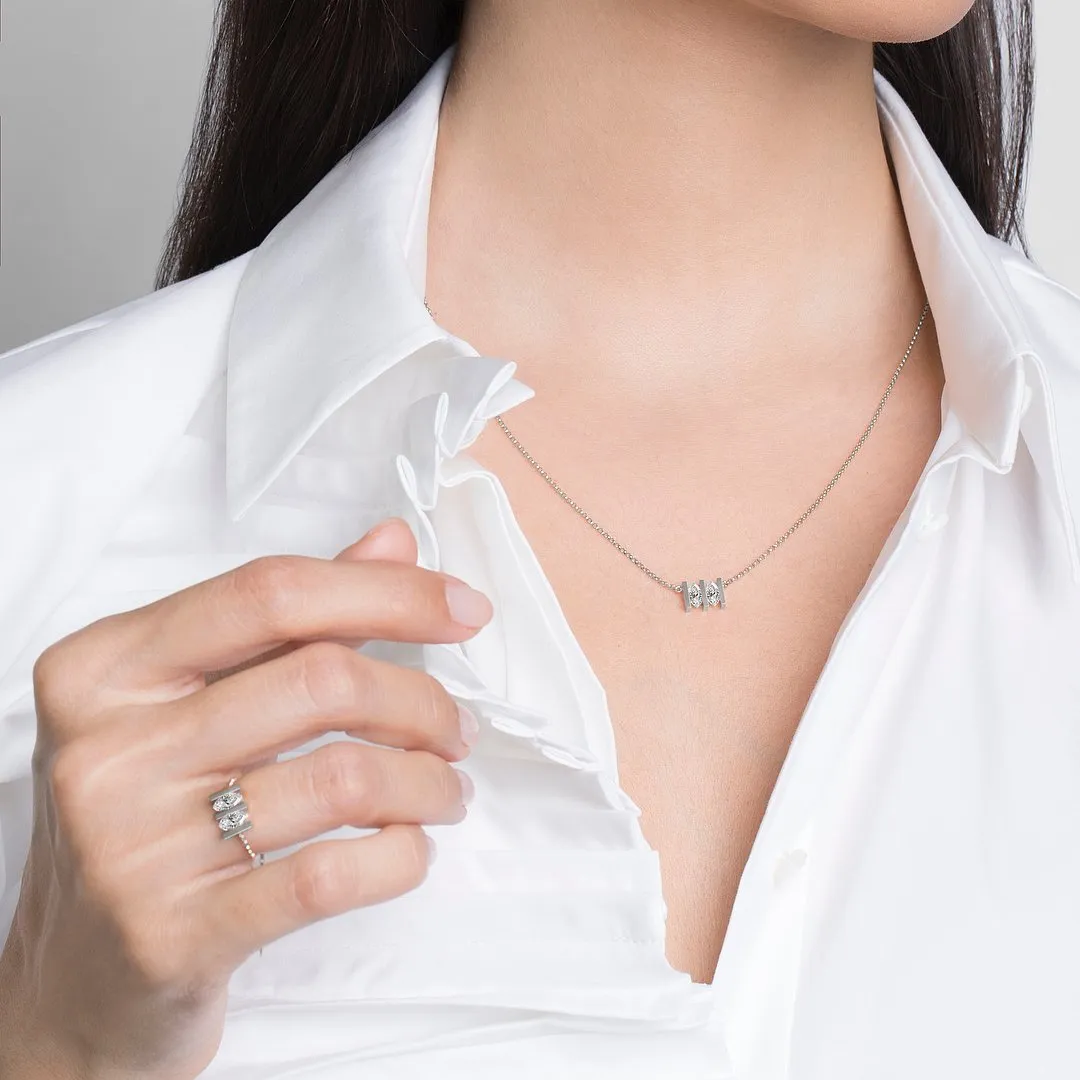 MONOLITH MARQUEE DOUBLE NECKLACE