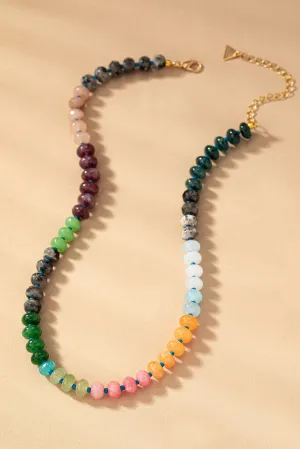 Natural Agate Beaded Necklaces