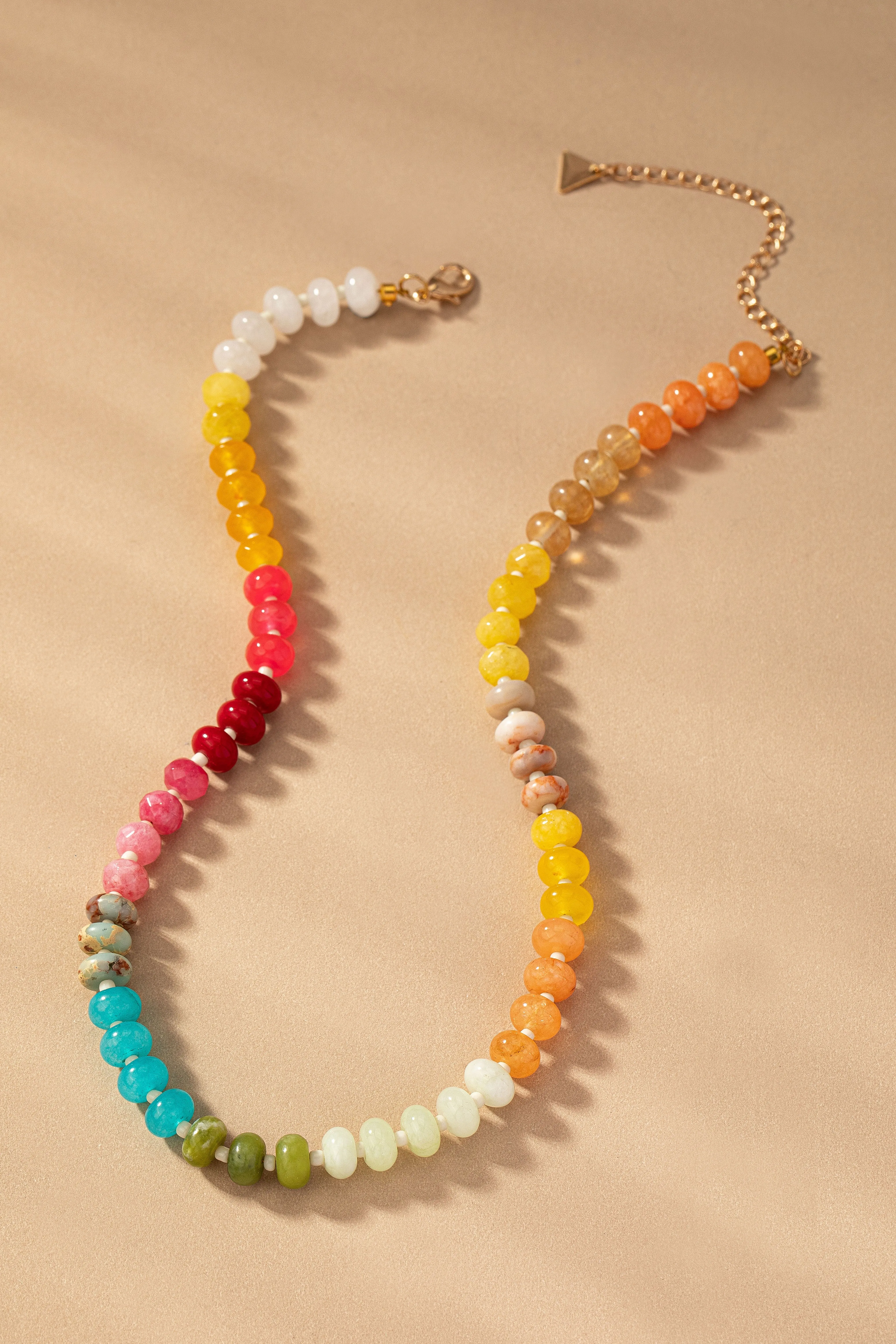 Natural Agate Beaded Necklaces