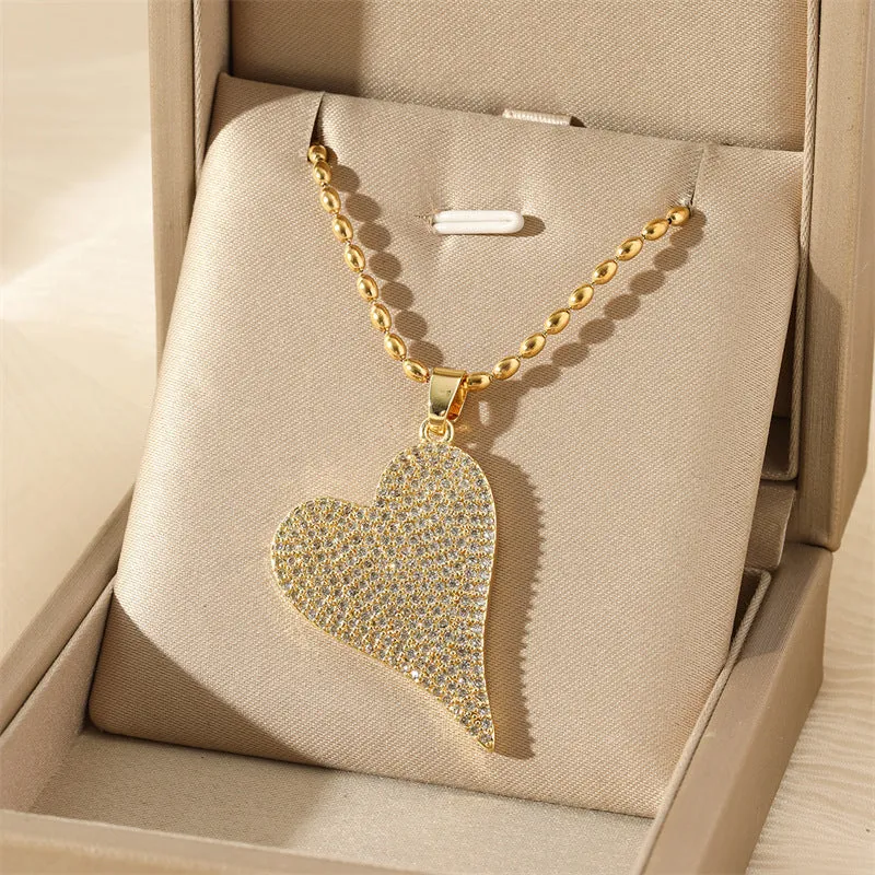 Natural Evil Eye Stainless Steel Electroplating Necklaces