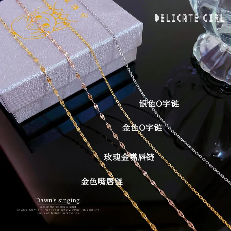 Natural Geometric Stainless Steel Necklaces