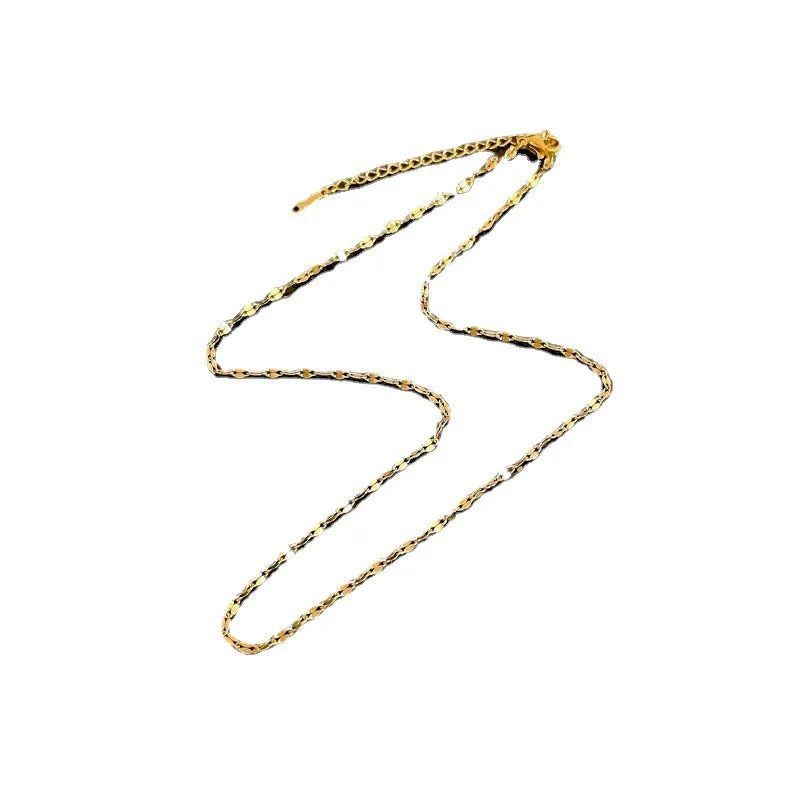 Natural Geometric Stainless Steel Necklaces