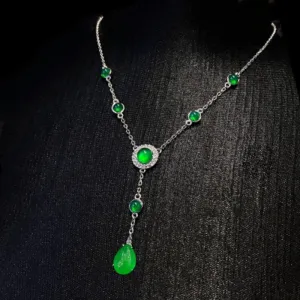 Natural Hetian Chalcedony Necklace