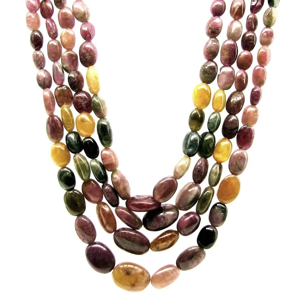 Natural Multicolor Tourmaline Necklace