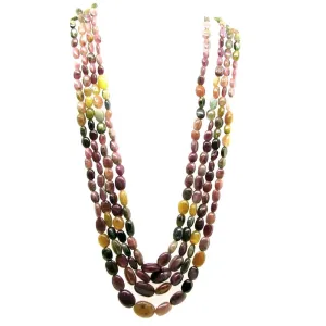 Natural Multicolor Tourmaline Necklace