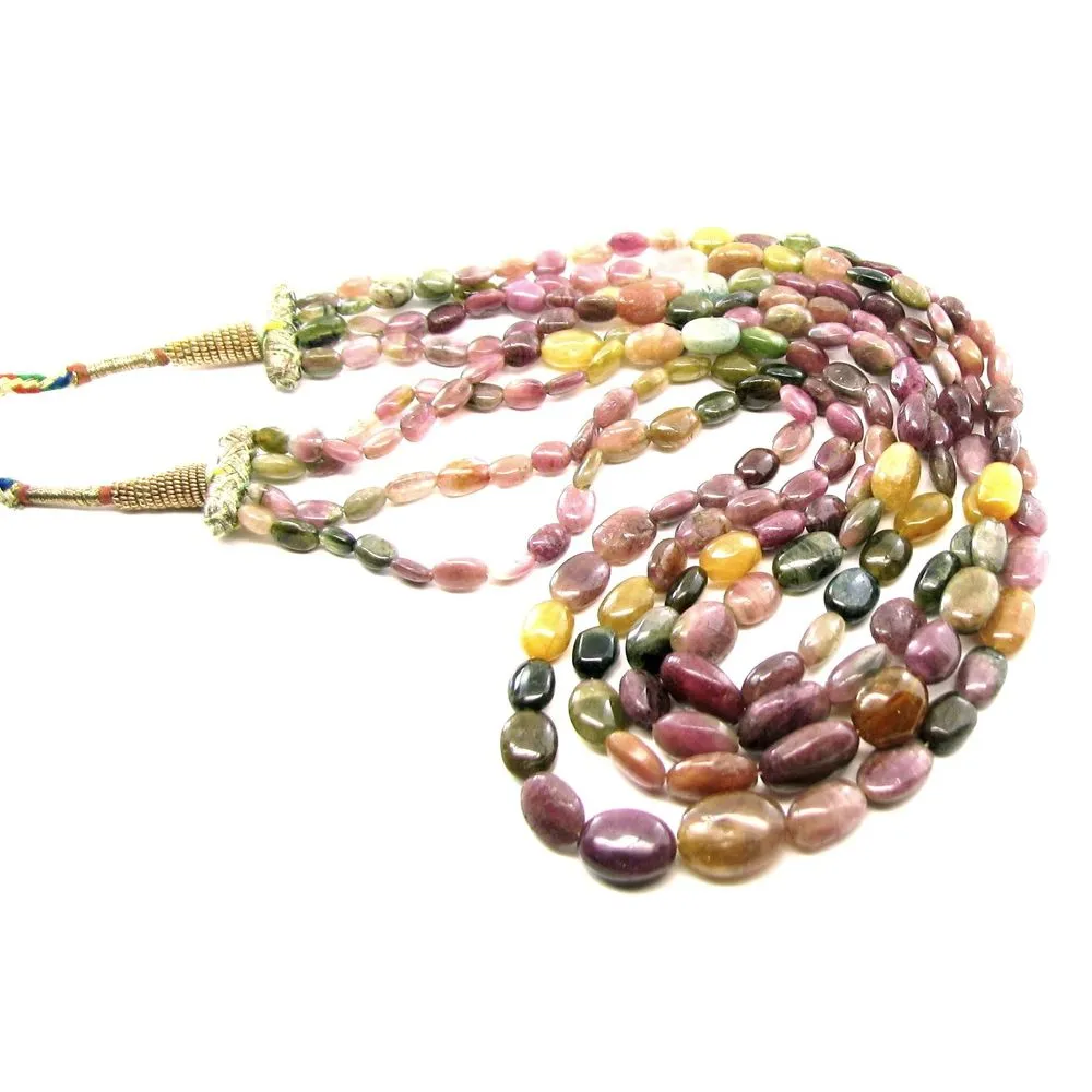 Natural Multicolor Tourmaline Necklace