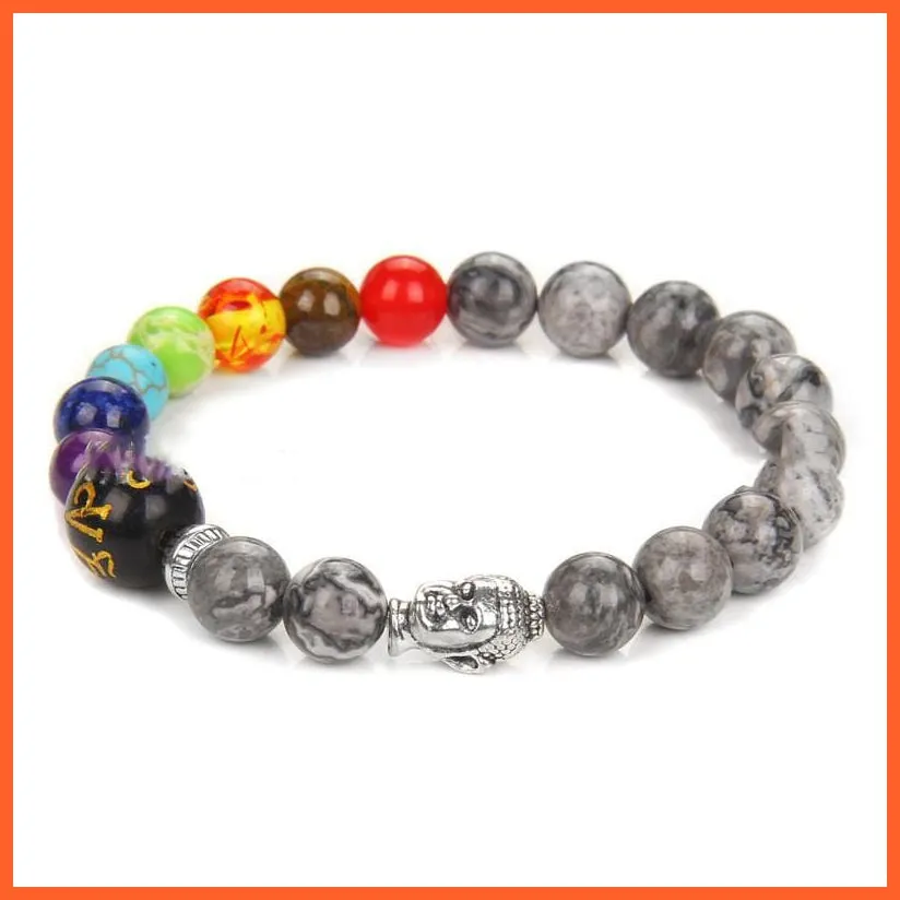 Natural Stone Seven Chakra Bracelet | Bracelet For Mindfulness And Control