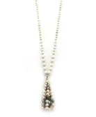 Natural Stone Tassel Necklace