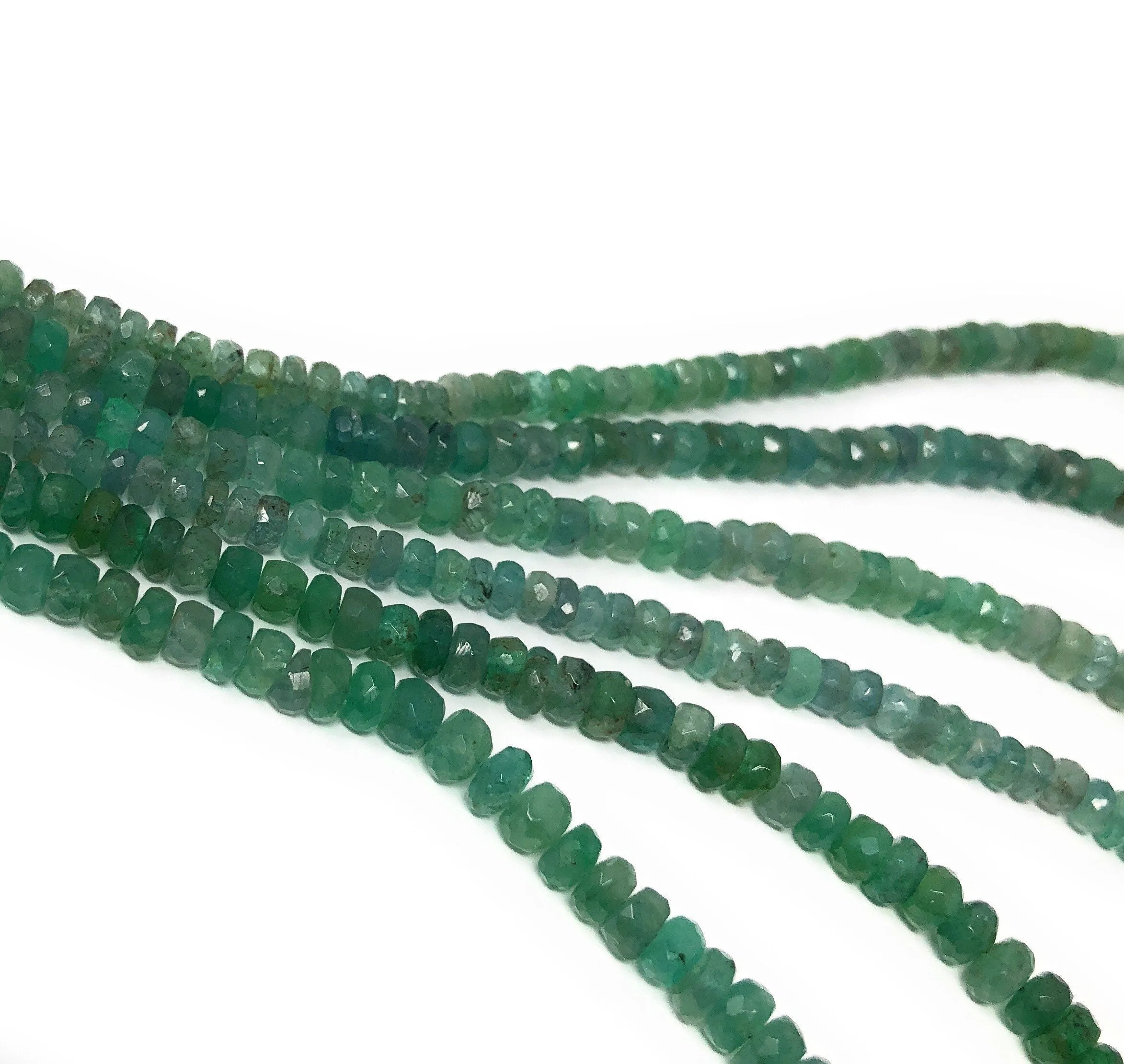 Natural Zambian Emerald Beads, Genuine Gemstone Beads, Wholesale Beads for DIY Jewelry, Jewelry Supplies for Jewelry Making, 2.5mm - 6mm