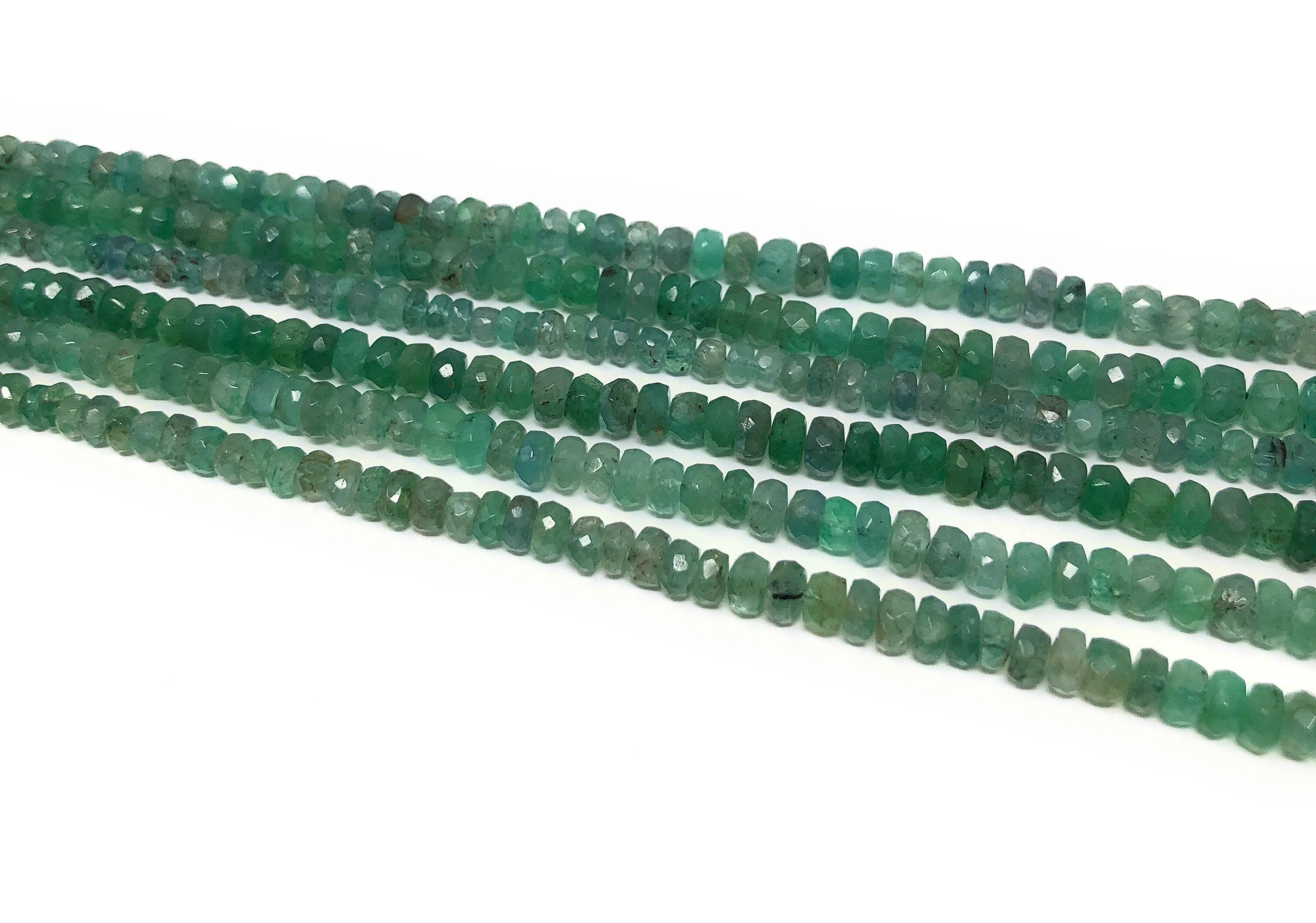 Natural Zambian Emerald Beads, Genuine Gemstone Beads, Wholesale Beads for DIY Jewelry, Jewelry Supplies for Jewelry Making, 2.5mm - 6mm