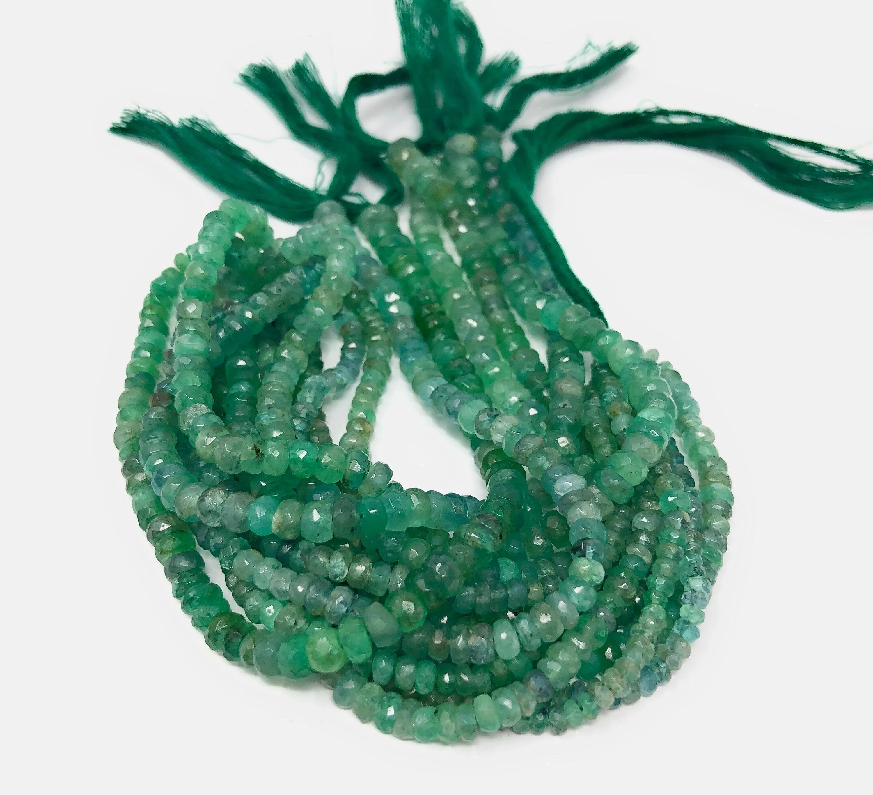 Natural Zambian Emerald Beads, Genuine Gemstone Beads, Wholesale Beads for DIY Jewelry, Jewelry Supplies for Jewelry Making, 2.5mm - 6mm