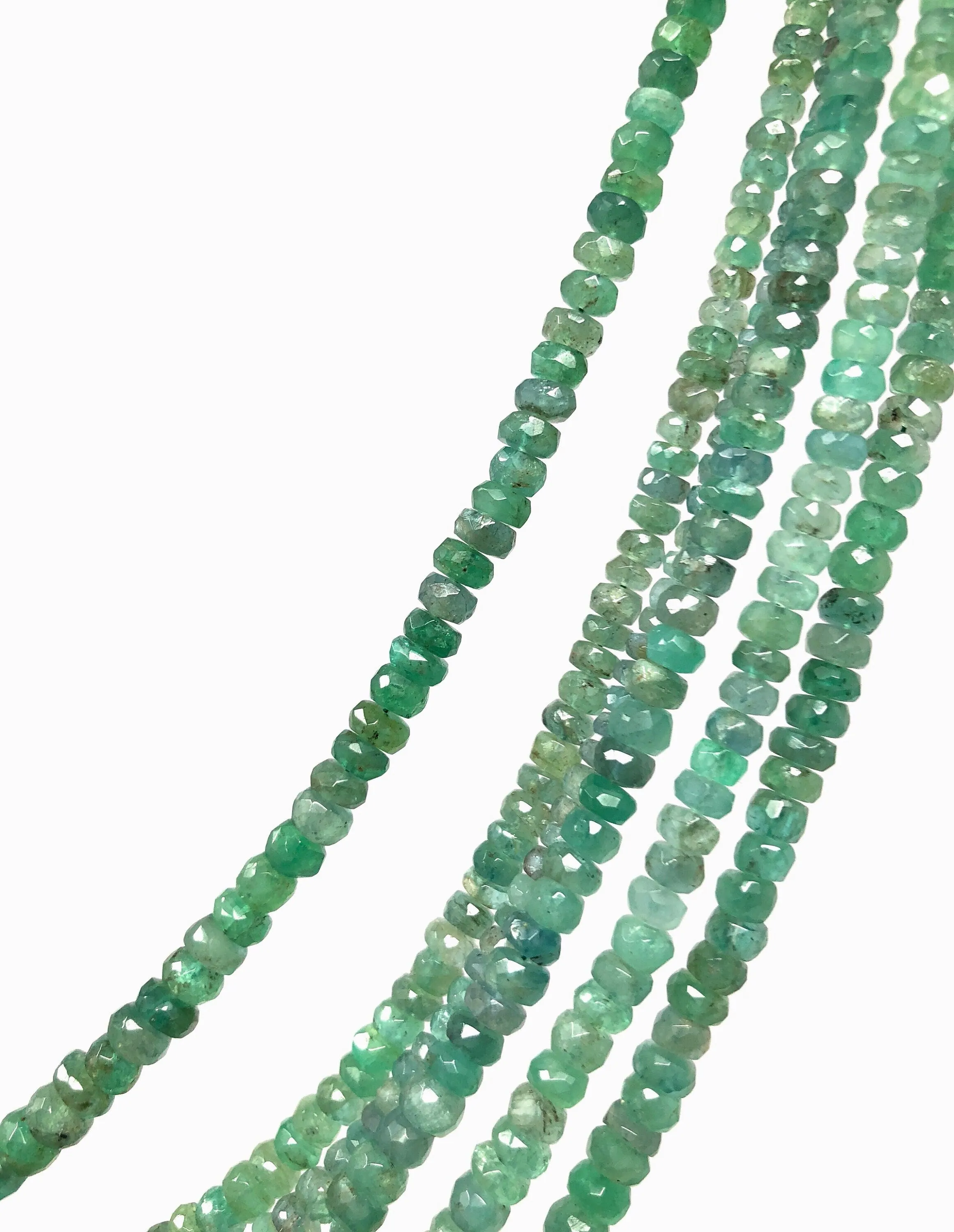 Natural Zambian Emerald Beads, Genuine Gemstone Beads, Wholesale Beads for DIY Jewelry, Jewelry Supplies for Jewelry Making, 2.5mm - 6mm