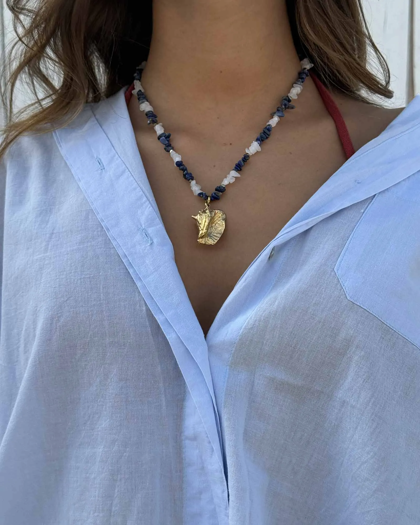 Nautilus Stone Necklace