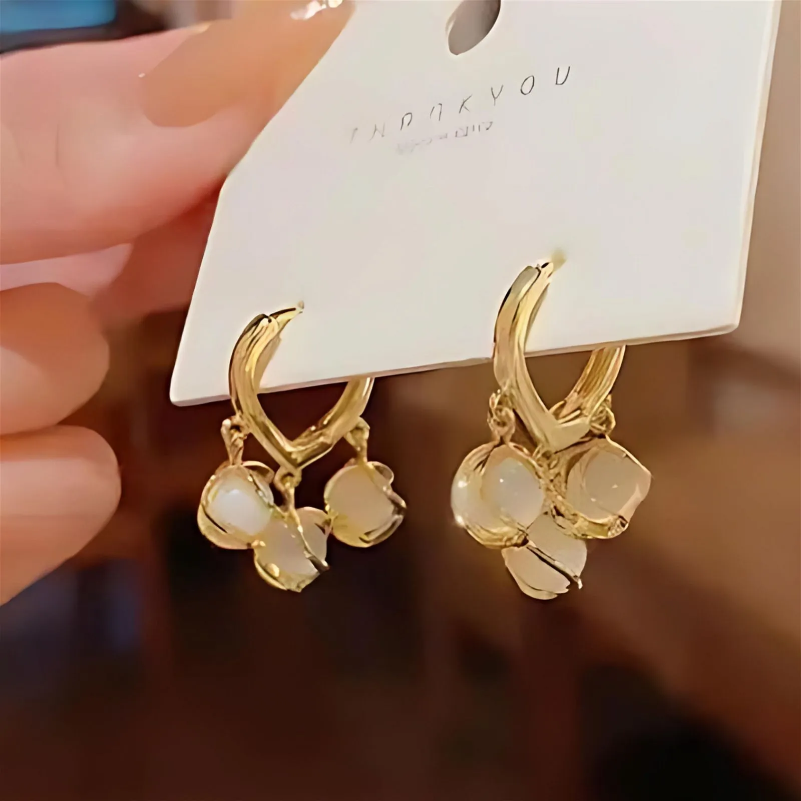 Opal Stone Earrings