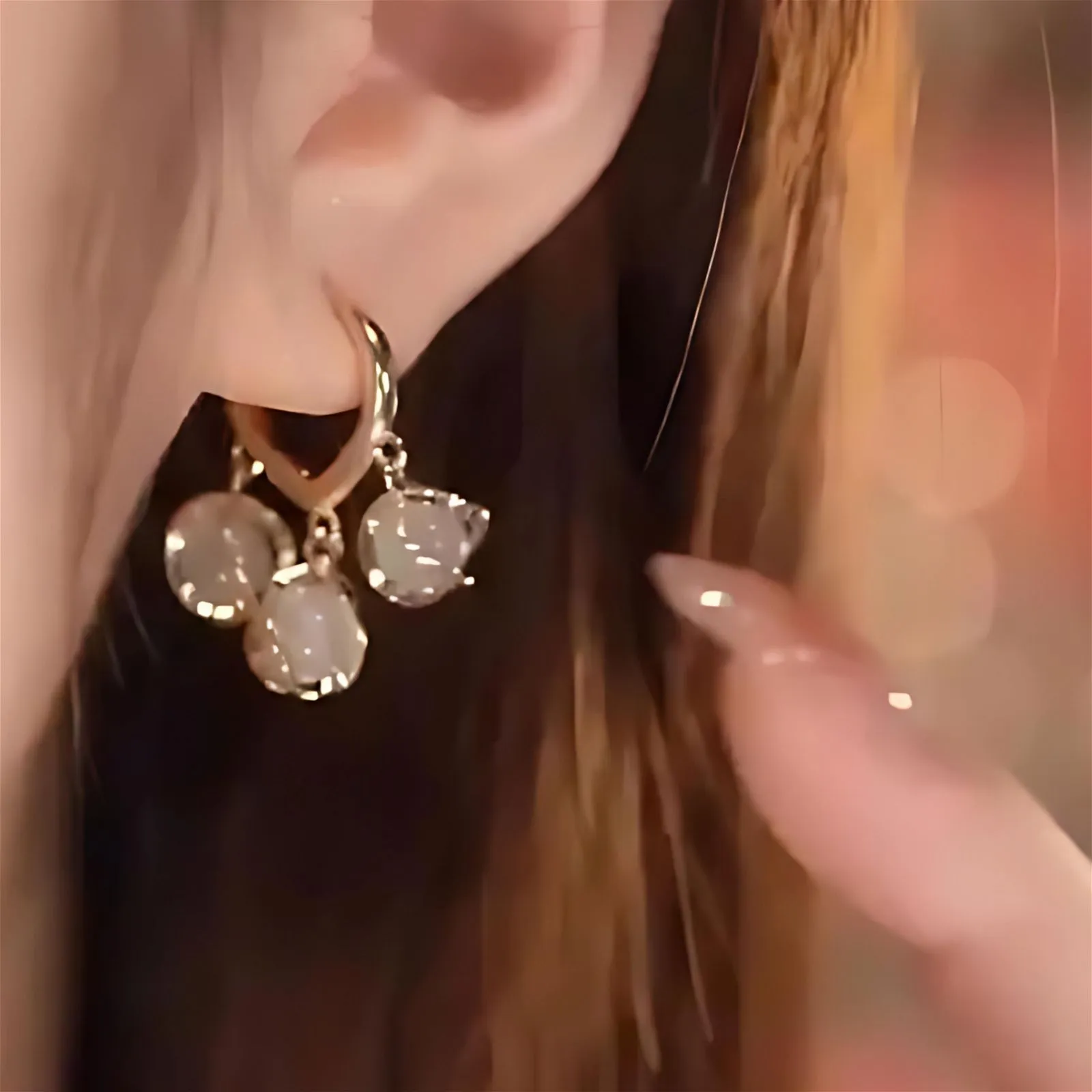 Opal Stone Earrings