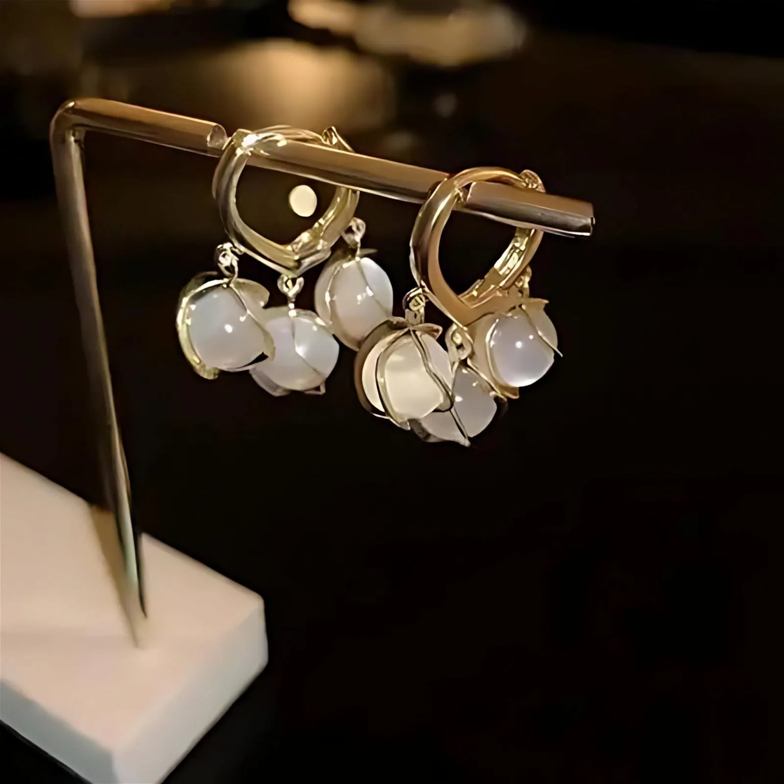 Opal Stone Earrings