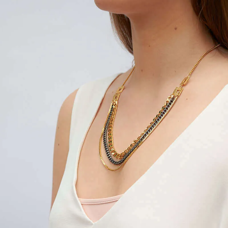 ORIA MULTI-CHAIN NECKLACE