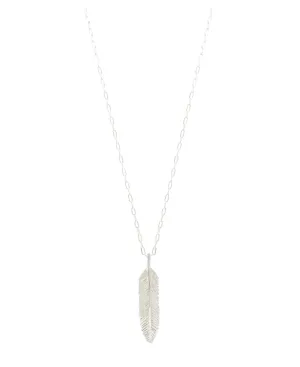 PALM LEAF SILVER PENDANT