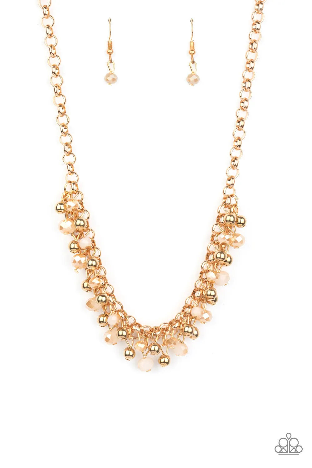 Paparazzi Trust Fund Baby Gold Short Necklace