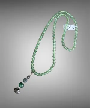 Prehnite Bead Necklace