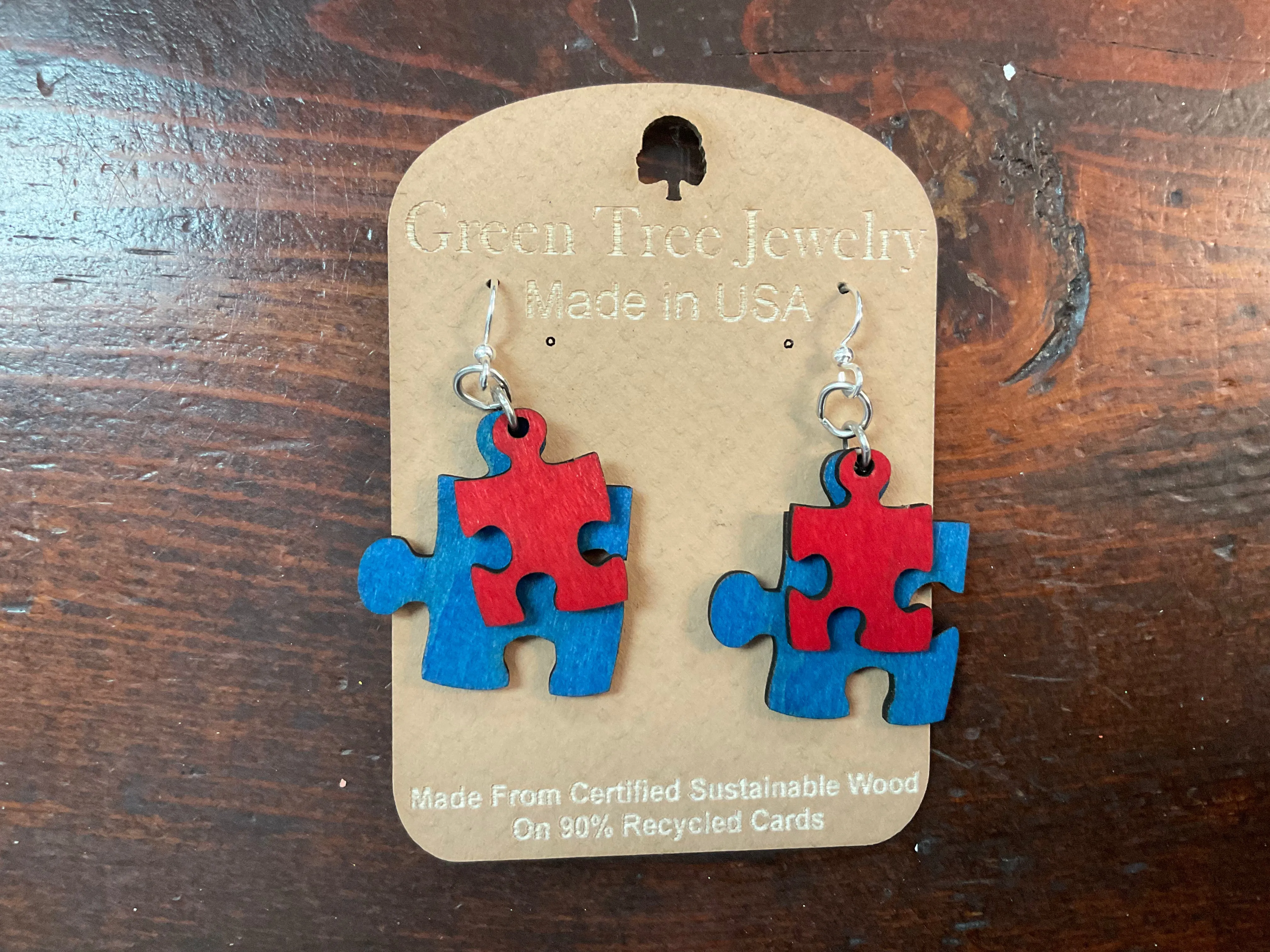 Puzzle Piece Earrings