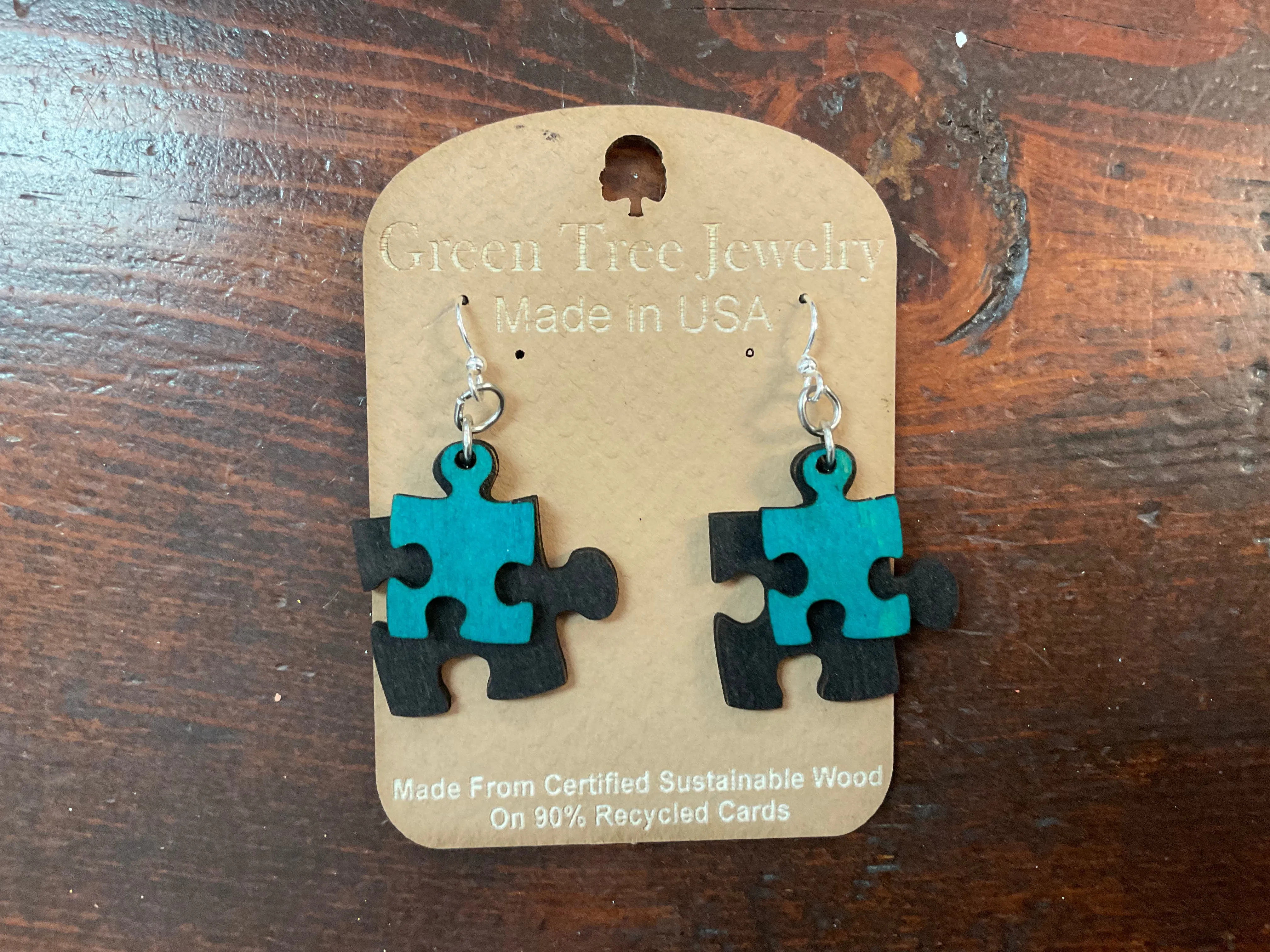Puzzle Piece Earrings