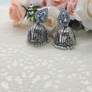 RAISA- OXIDISED EARRINGS