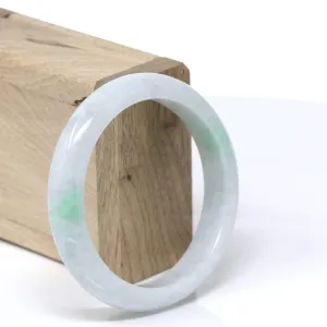 RealJade® "Classic Bangle" Genuine Burmese High Quality Jadeite Jade Bangle Bracelet (57.6mm)#144
