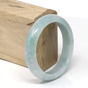 RealJade® "Classic Bangle" Genuine Burmese High Quality Jadeite Jade Bangle Bracelet (58.6 mm) #531