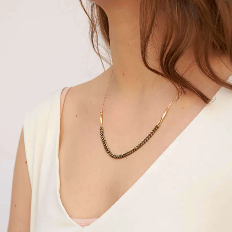 REBEL GOLD MULTI-CHAIN NECKLACE