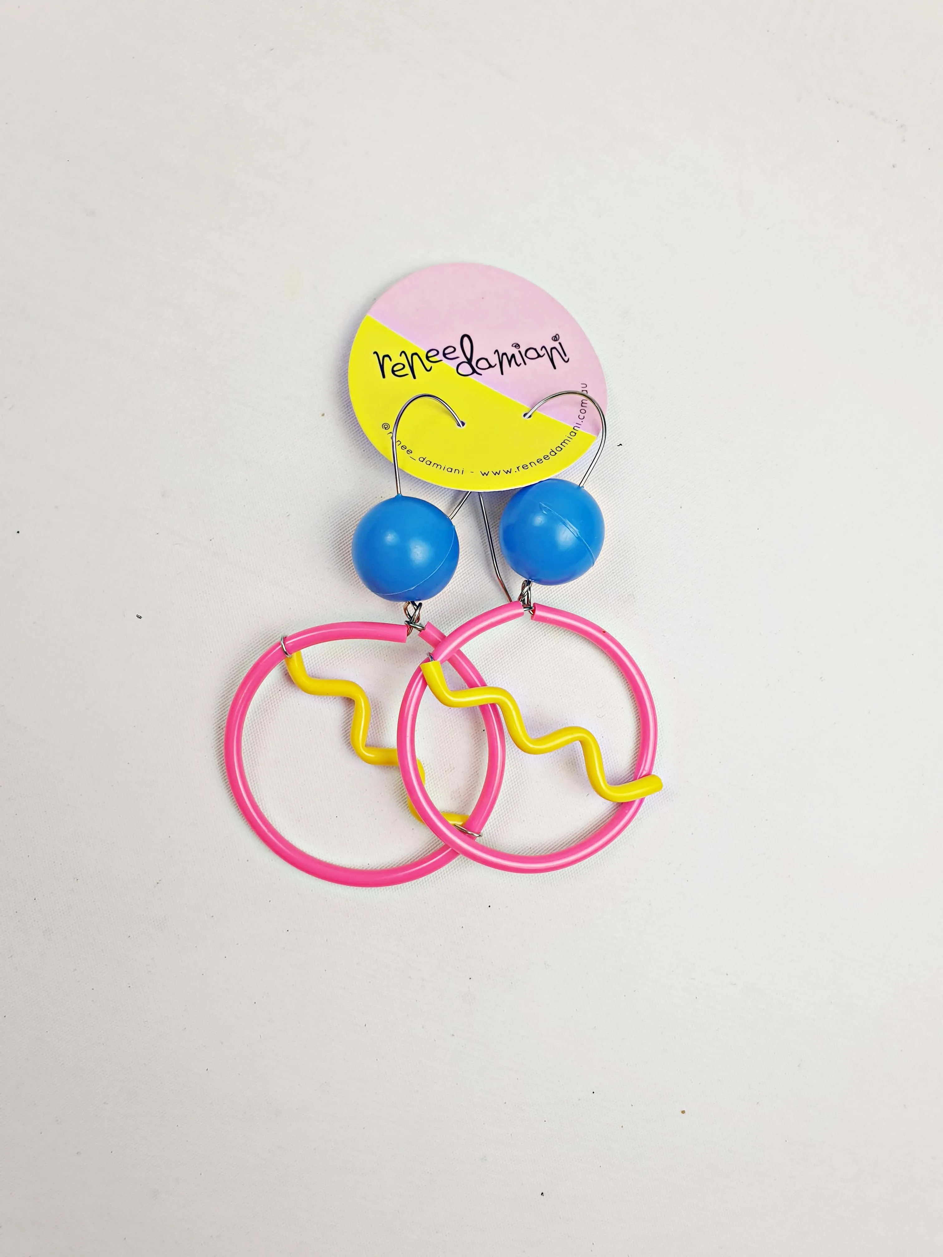 Renee Damiani funky 80s style earrings