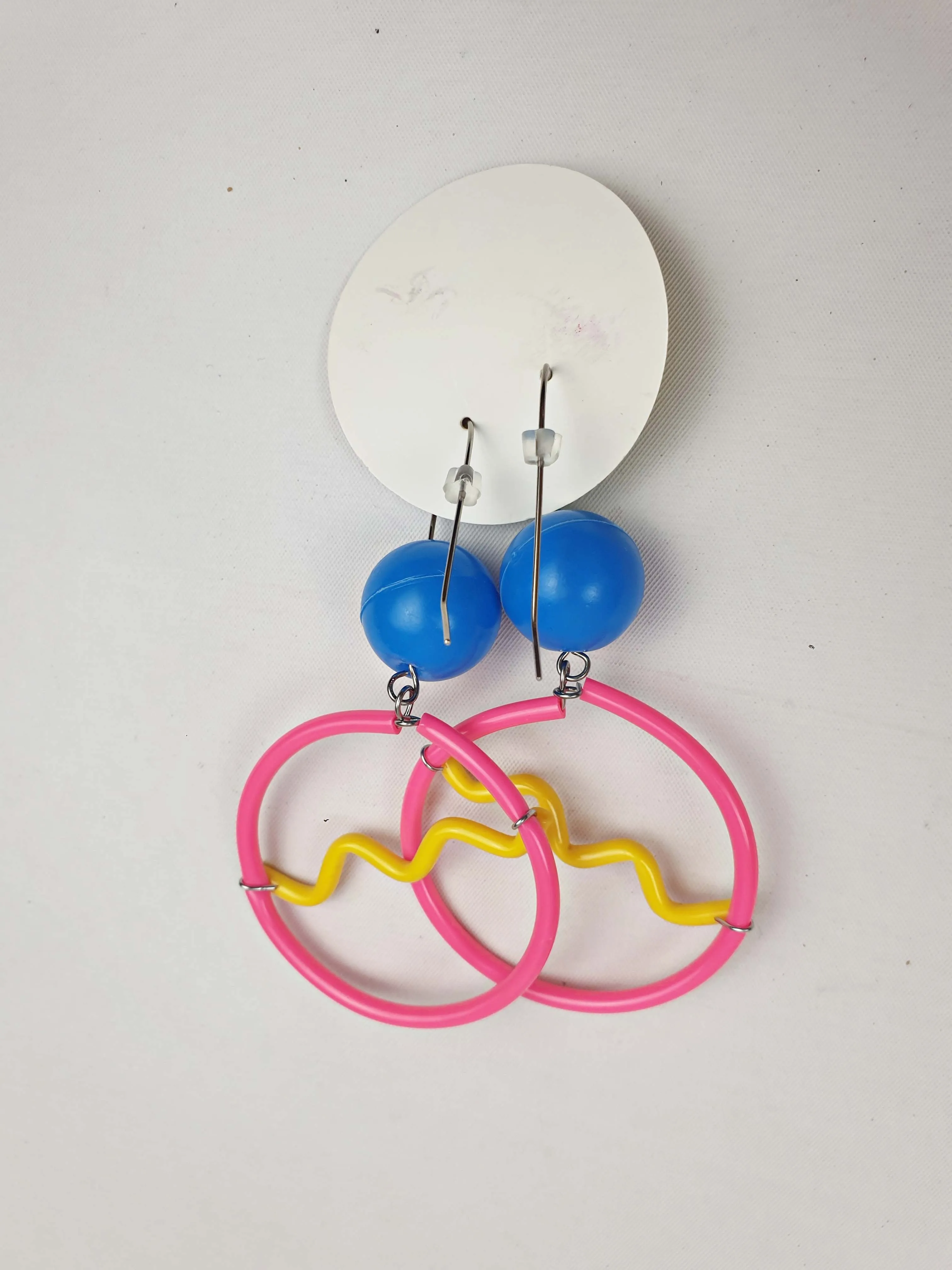 Renee Damiani funky 80s style earrings