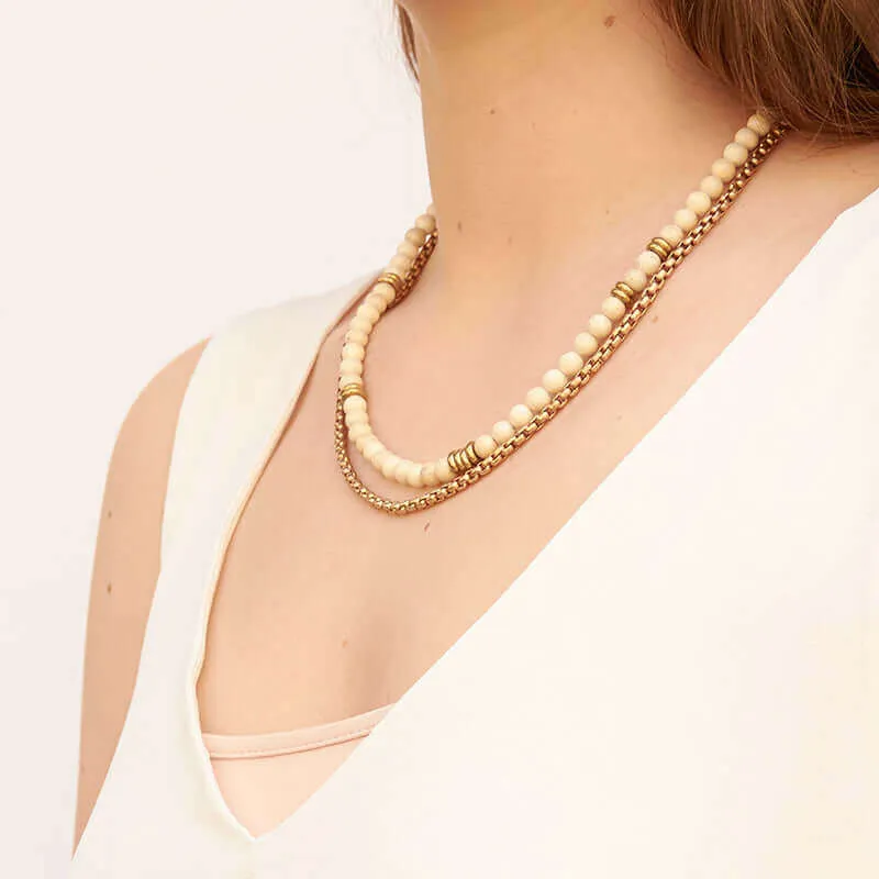RIVA VINTAGE BEAD NECKLACE