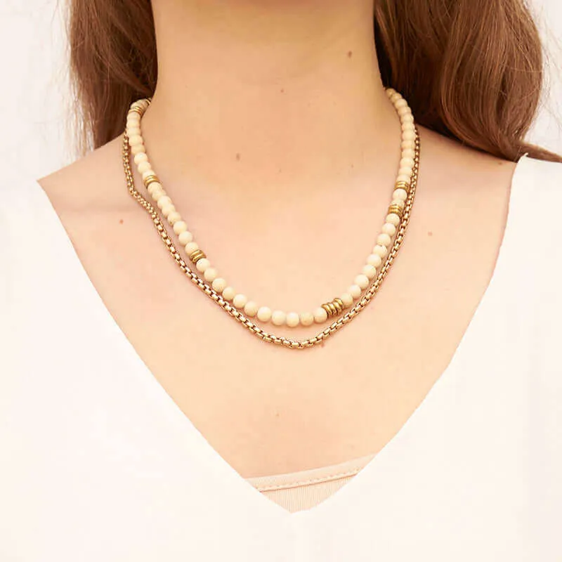 RIVA VINTAGE BEAD NECKLACE