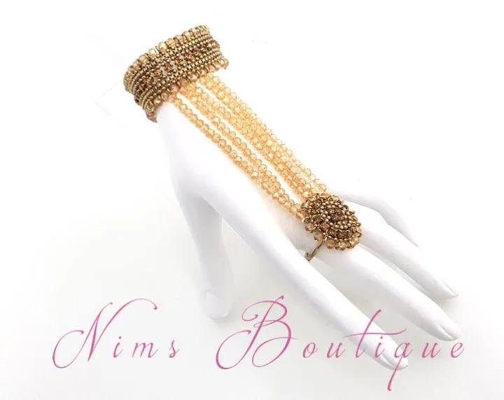 Royal Gold Stone Small Handpiece / Hath Panja