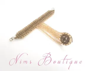 Royal Gold Stone Small Handpiece / Hath Panja