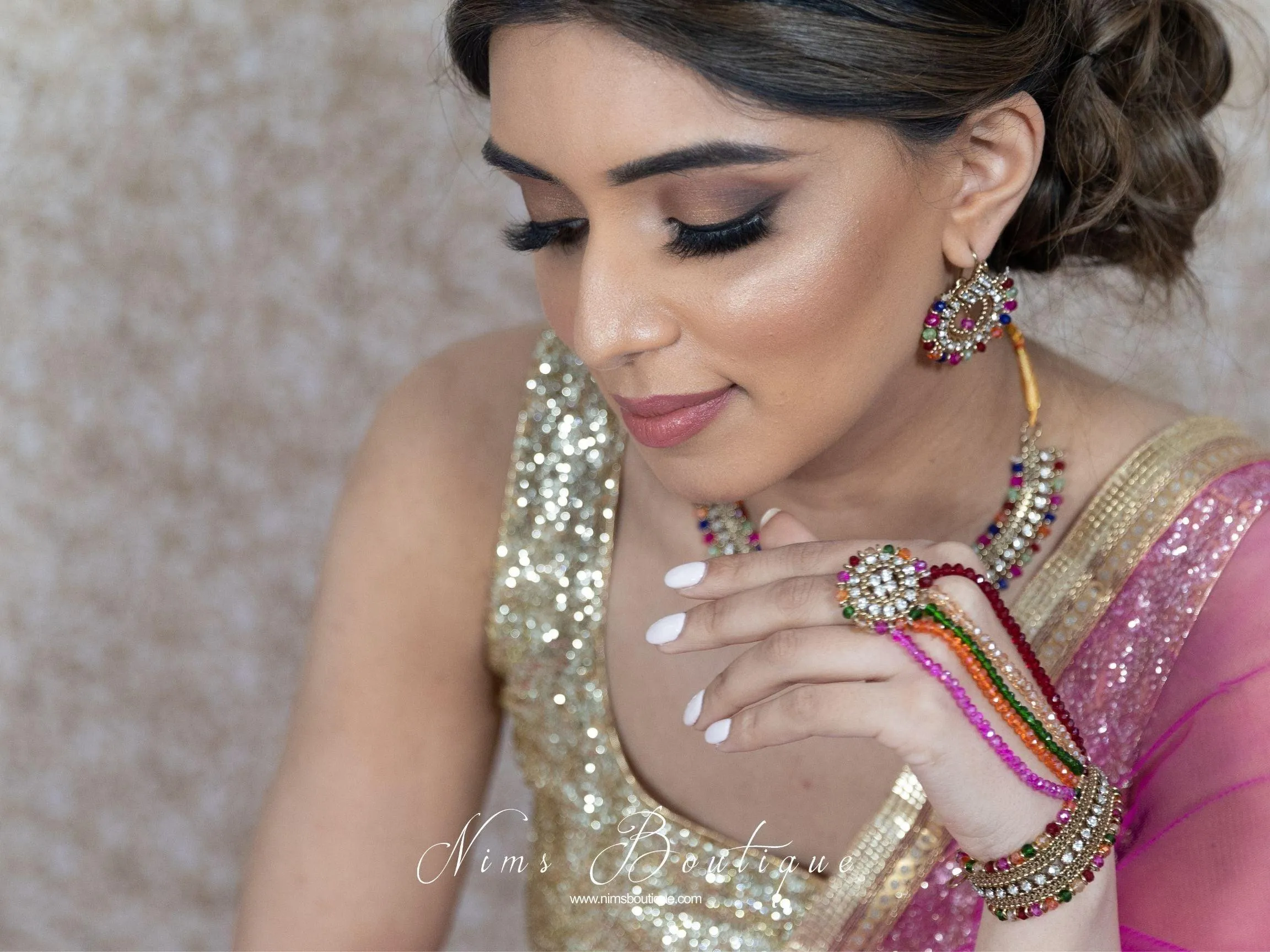 Royal Multicolour Small Handpiece / Hath Panja