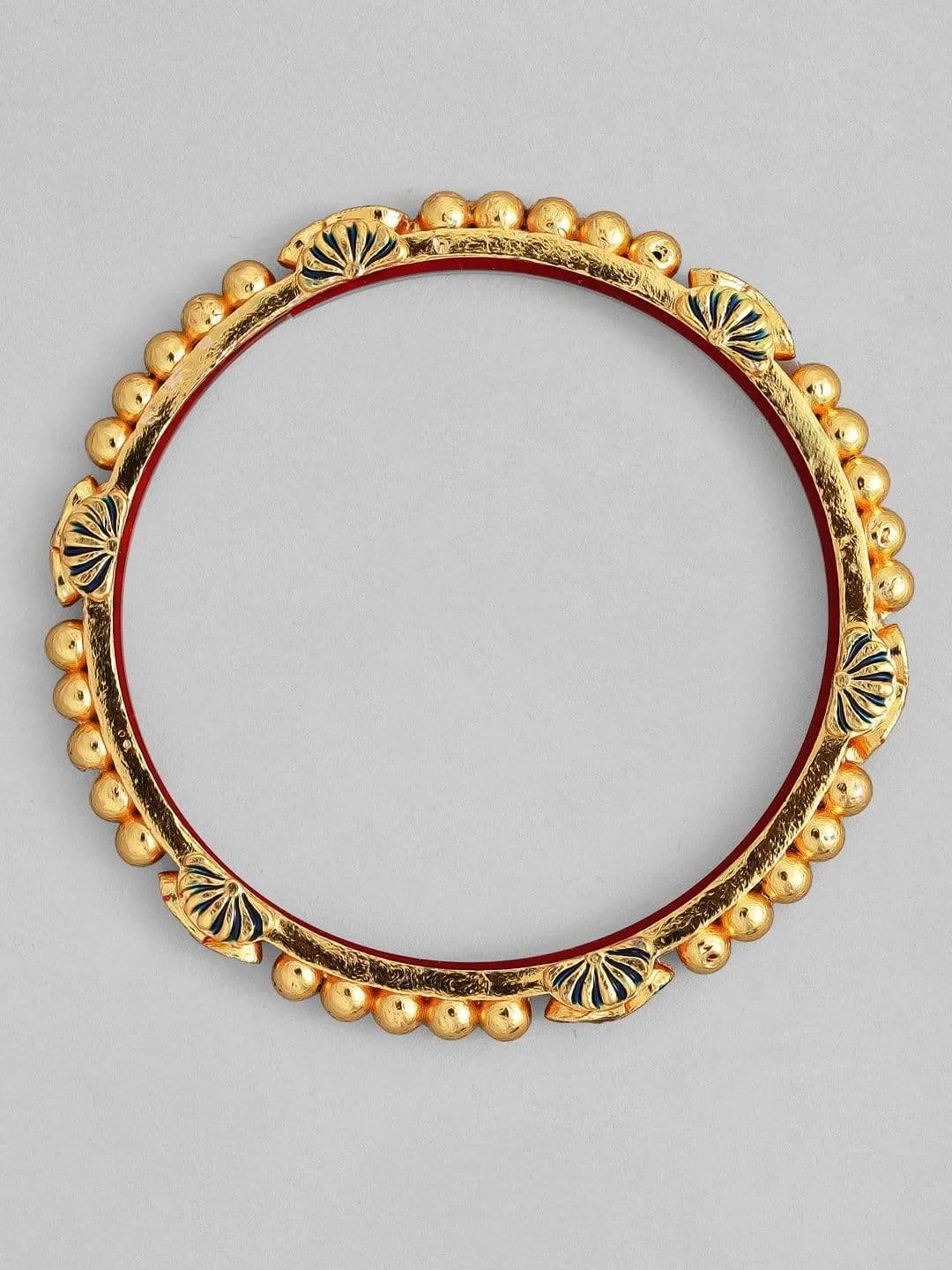 Rubans 22K Gold Plated Handcrafted Enamel Set of 2 Bangles