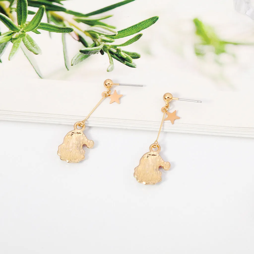 Santa Claus Christmas earrings are fashionable jewelry that are fashionable Christmas gifts for women suitable for daily life