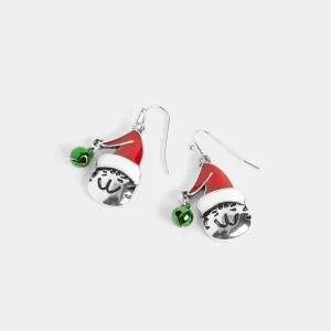 Santa Hat Cat Earring