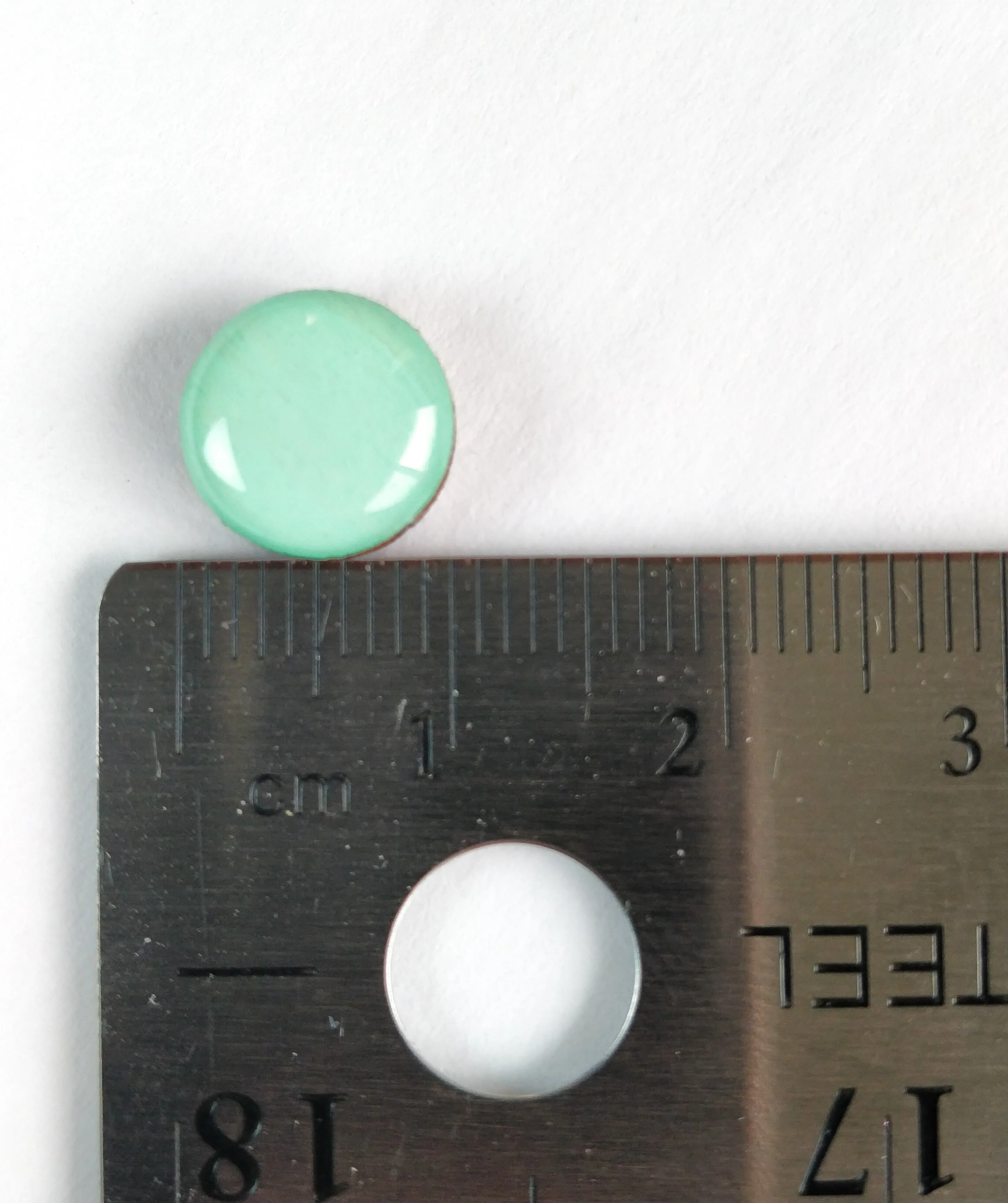 Sea Blue Green Stud Earrings by Candi Cove Designs