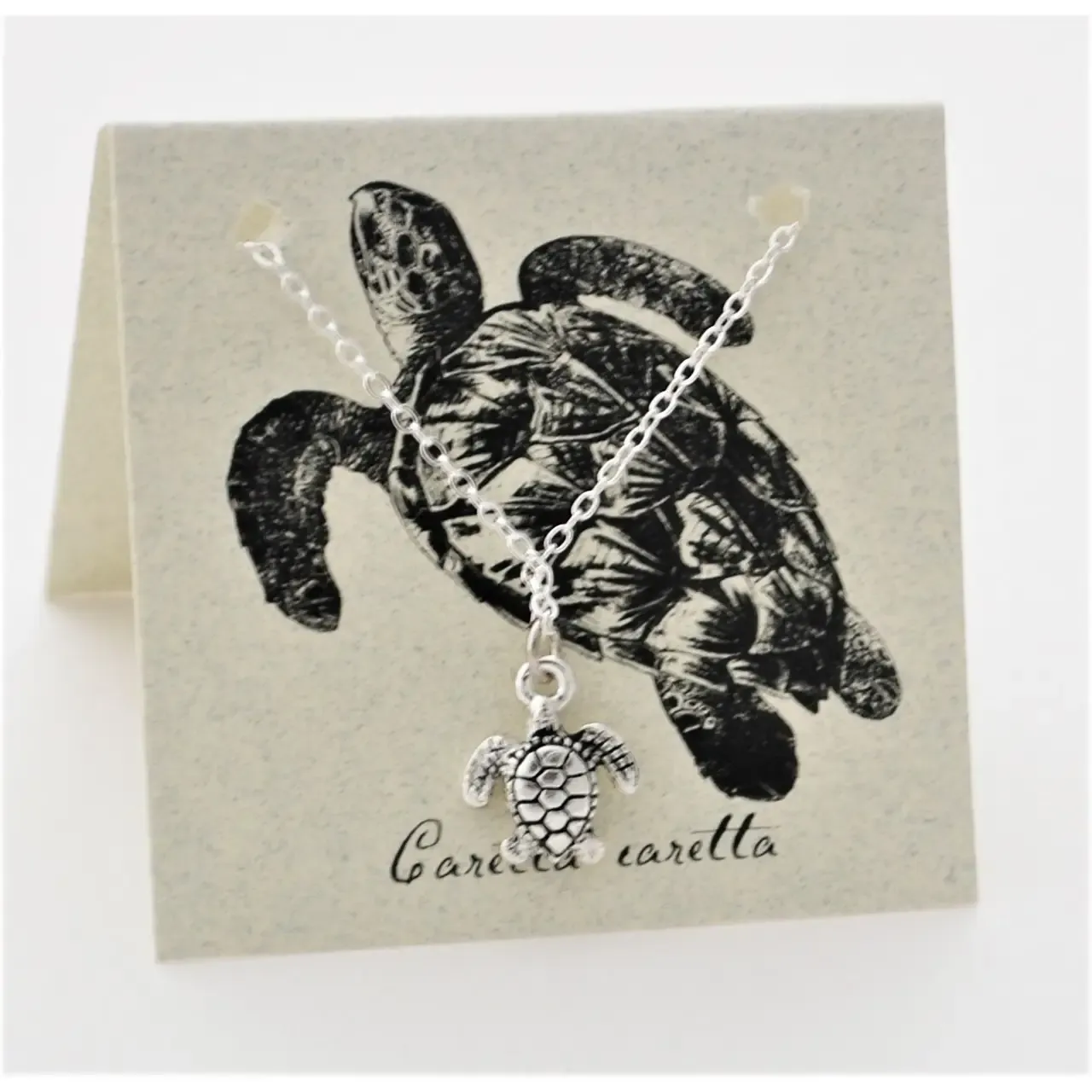 Sea Turtle Necklace - Silver