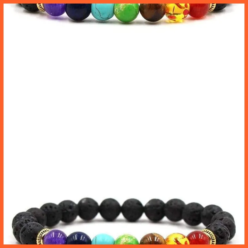 Seven Chakra Bracelet For Peach